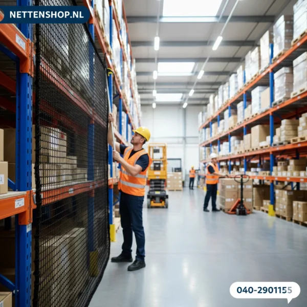 Magazijnstelling net fijnmazig  25mm